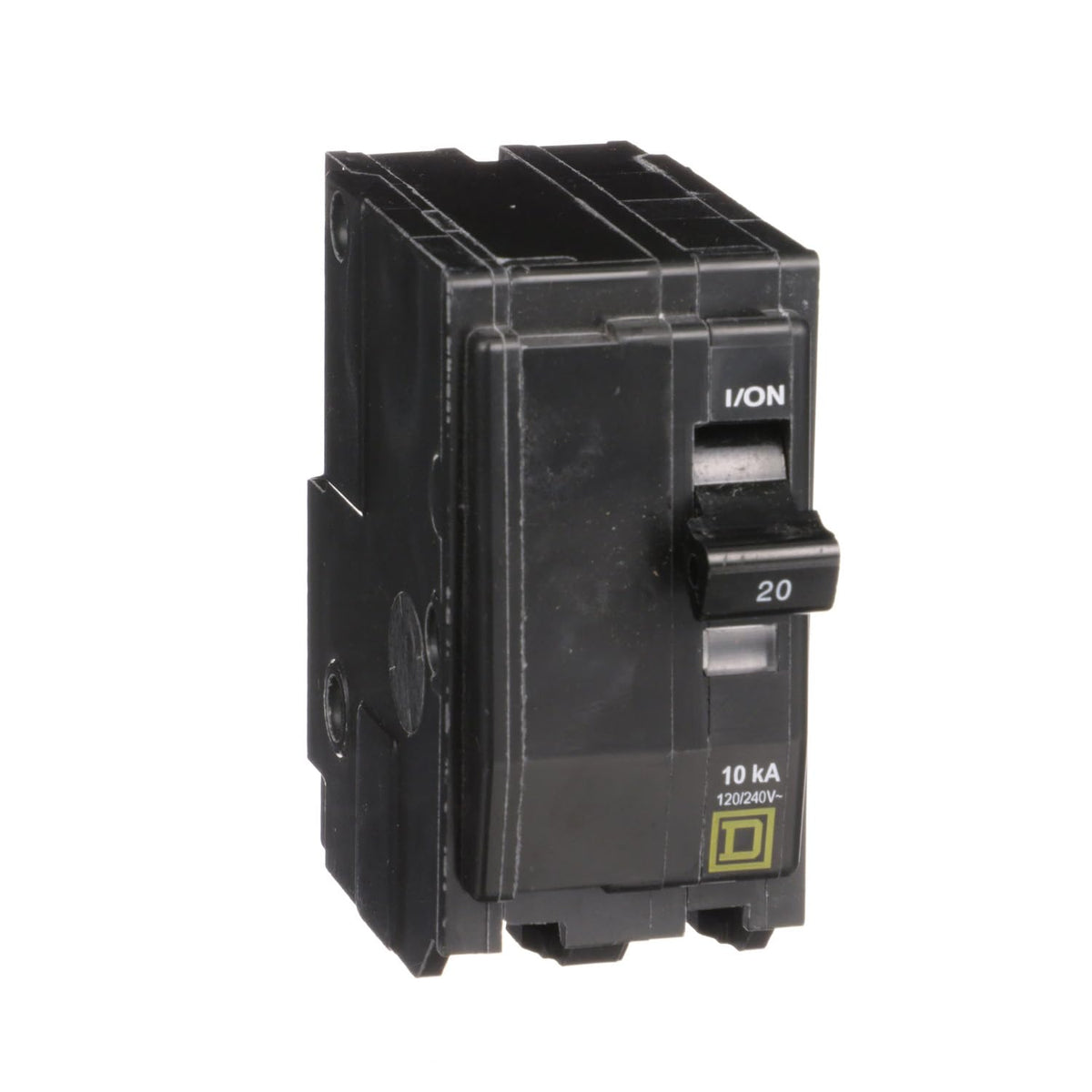 Schneider Electric QO220CP visual trip indicator helps quick status checks.