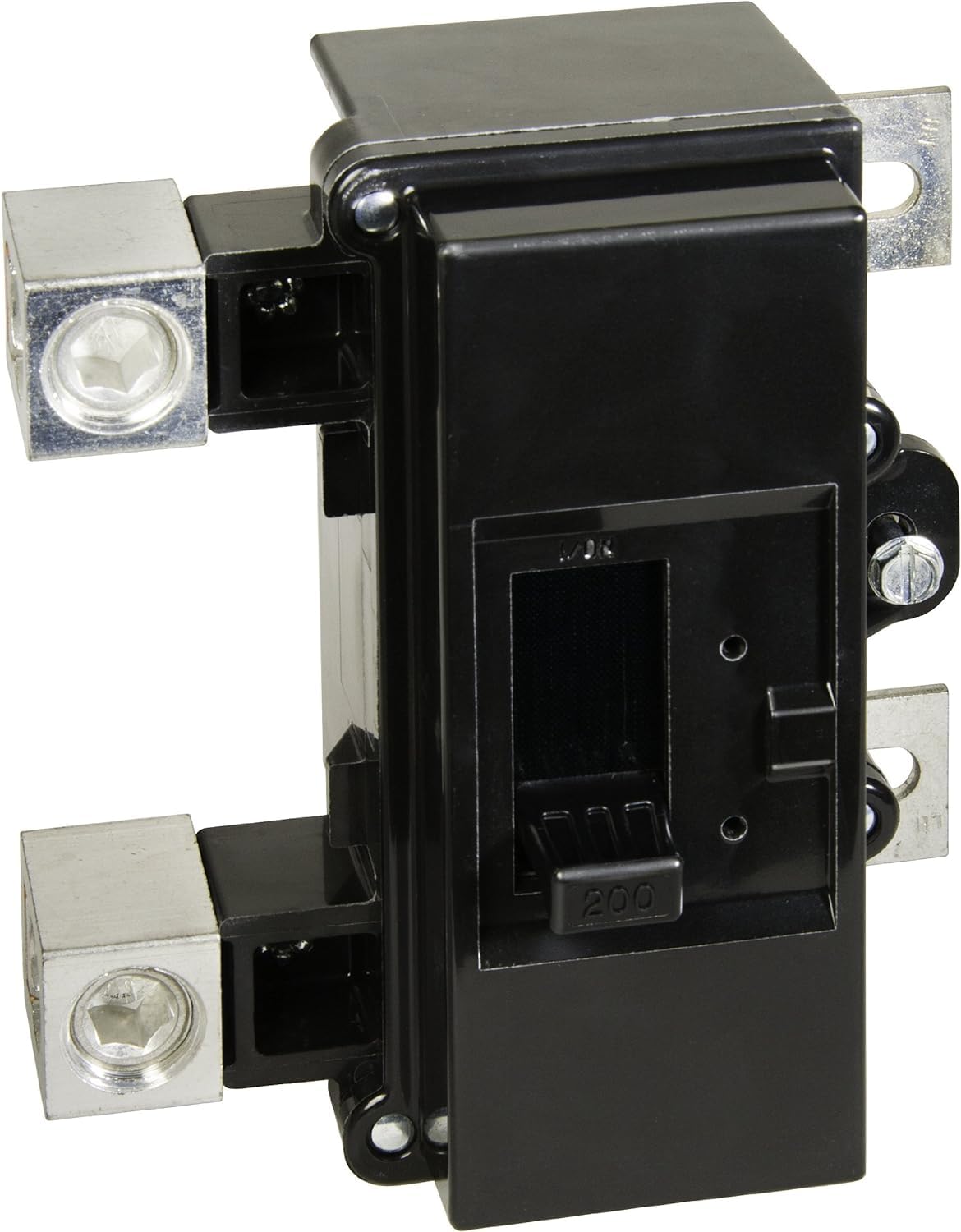 Schneider Electric QOM2200VH wiring connection shows copper or aluminum feed compatibility.