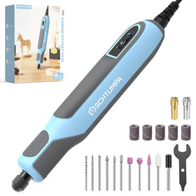 SCHTUMPA corded rotary tool with a 6ft cord for flexible workspace use.