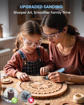SCHTUMPA rotary tool with ergonomic grip for comfortable long sessions.