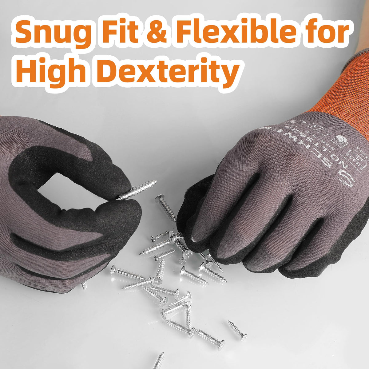 Schwer breathable 360-degree knit keeps hands cool during extended wear.