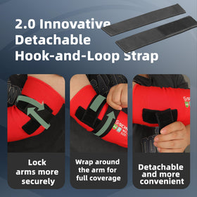 Schwer AIR-SKIN detachable Velcro provides quick adjustments and easy cleaning.