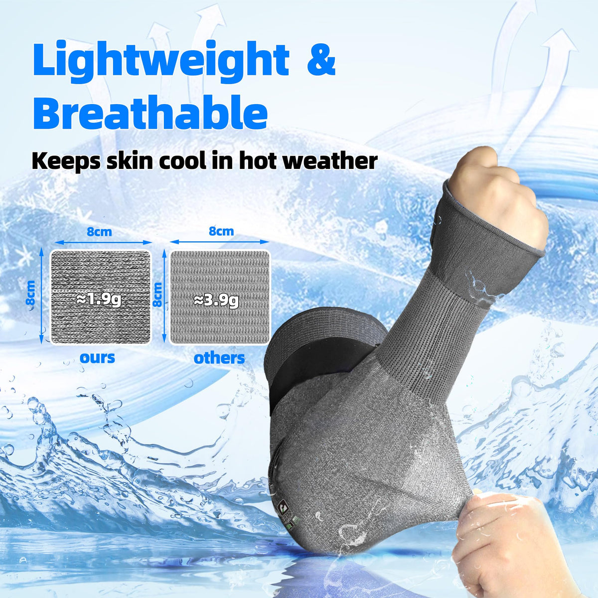 Schwer AIR-SKIN strong yet breathable fabric reduces heat buildup.