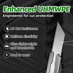 Schwer AIR-SKIN cooling knit detail demonstrates breathable 13-gauge construction for hot-weather work
