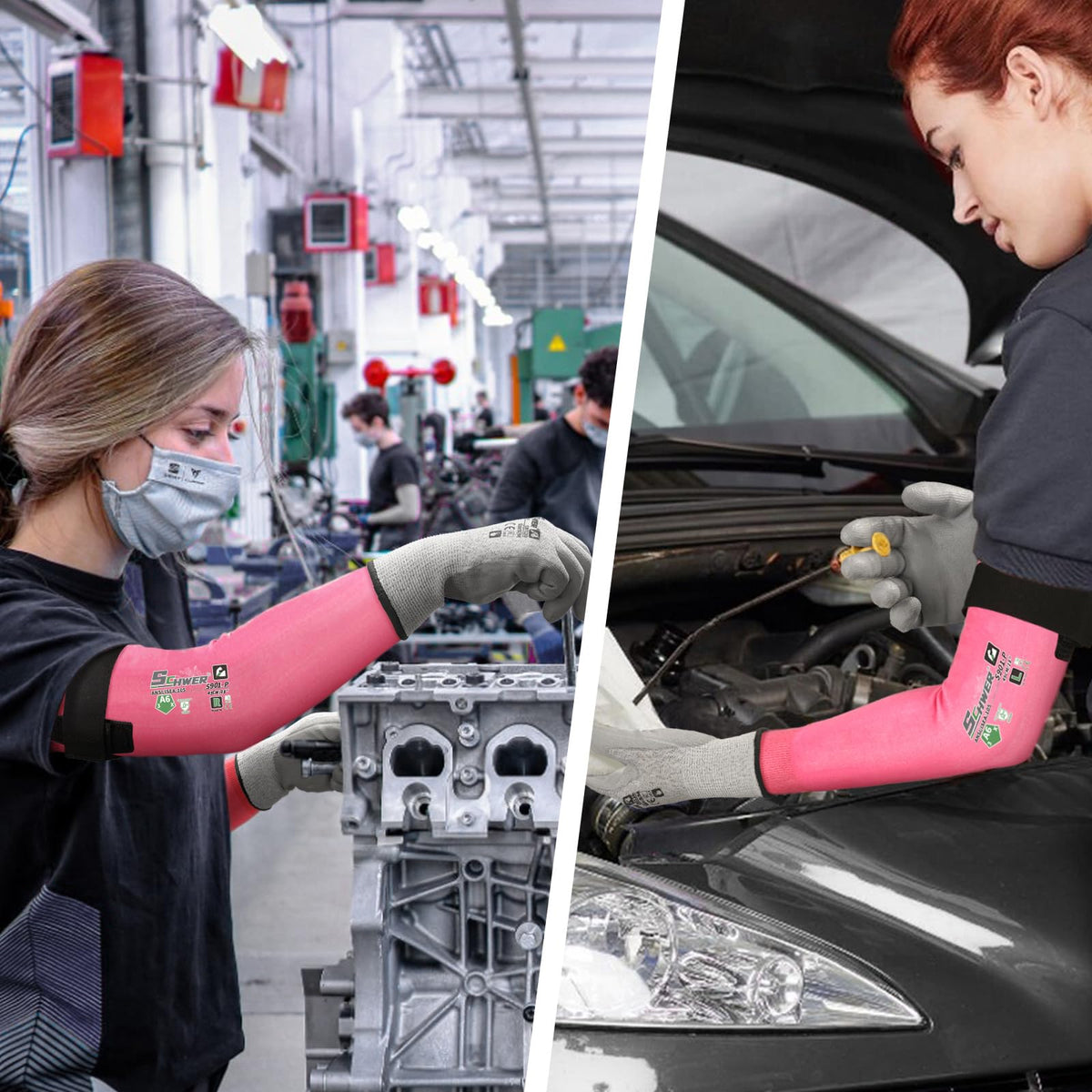 Schwer AIR-SKIN S901-P lightweight weave enhances comfort during long shifts.