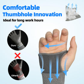 Schwer AIR-SKIN S903 fiberglass-free material reduces skin irritation during long shifts.