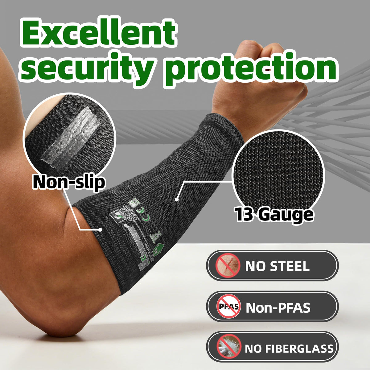 Schwer AIR-SKIN secure-fit elastic band prevents slipping during dynamic tasks