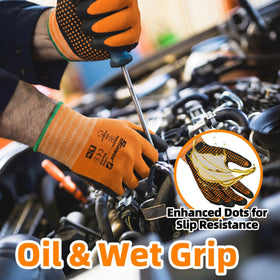 Schwer ANSI Level 6 abrasion resistance protects hands on tough jobs