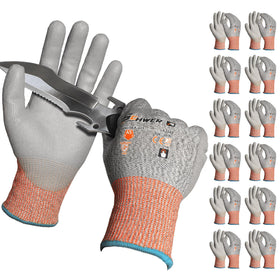 Schwer ANSI5 cut gloves with PU palm for secure grip on metalwork