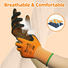 Schwer breathable 15-gauge liner keeps hands cool during long warehousing shifts