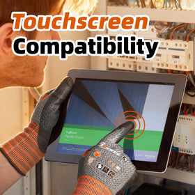 Schwer CR3066 anti-slip palm improves grip on tools.
