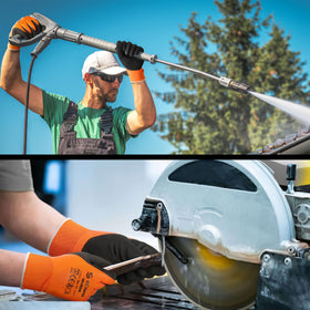 Schwer CR3306 versatile gloves ideal for gardening, construction, and cleaning.