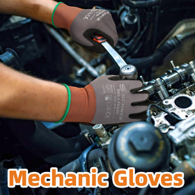 Schwer elastic wrist design ensures a secure, dust-sealed fit.