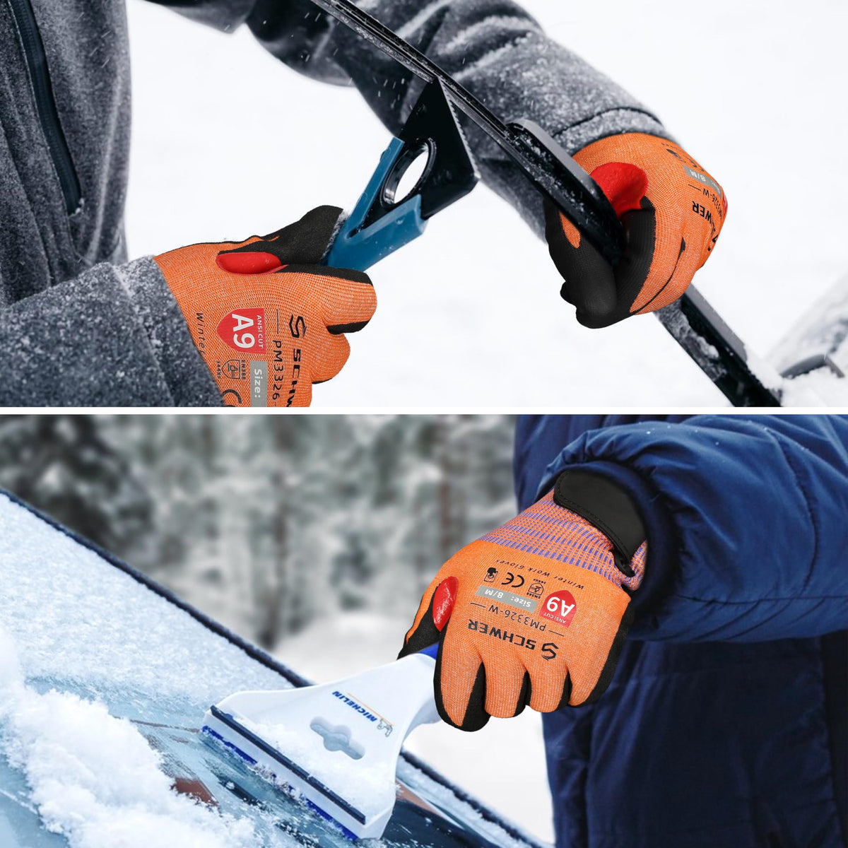 Winter work ready Schwer FreezeGuard-X gloves for outdoor maintenance