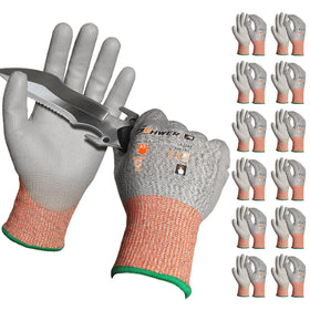Schwer gloves with PU-coated palm for a secure non-slip grip in wet conditions