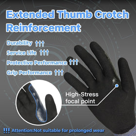 Schwer gloves offer waterproof and oilproof coverage for wet work sites.