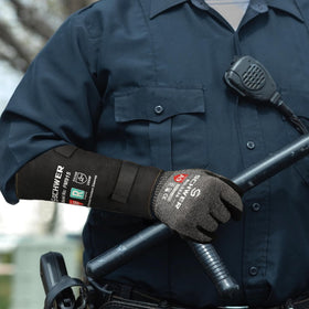 Schwer PM915 arm sleeve compact in a pack for on-the-go protection.