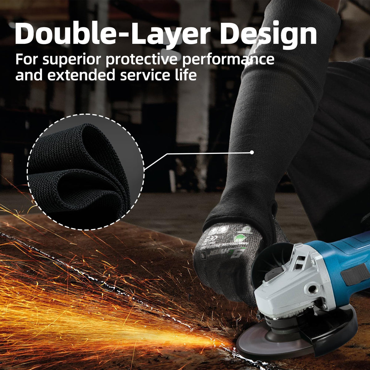 Schwer PM916 thumbhole design anchors sleeve during lifting