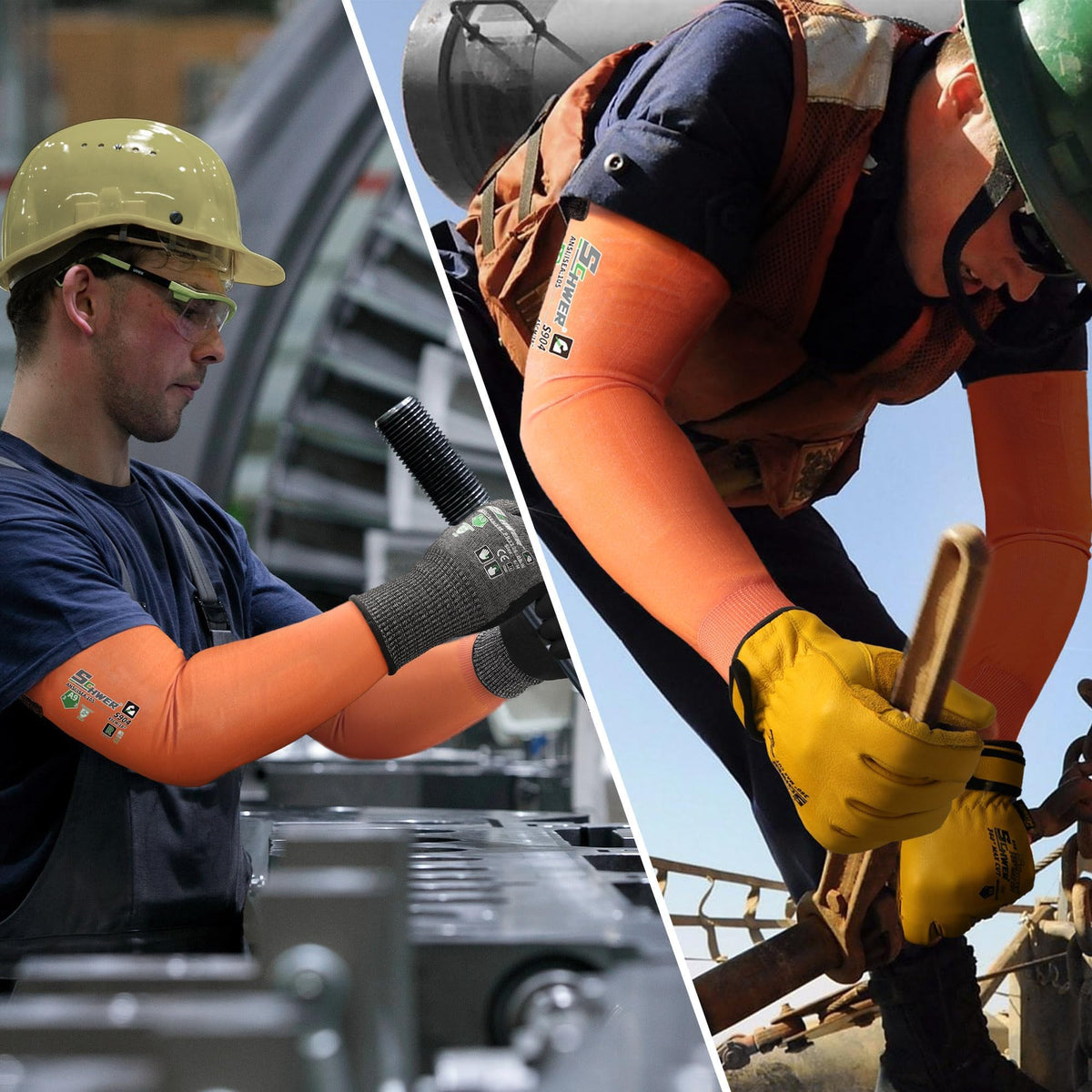 Fiberglass-free Schwer PRO-SKIN sleeves reduce itching while offering abrasion resistance.