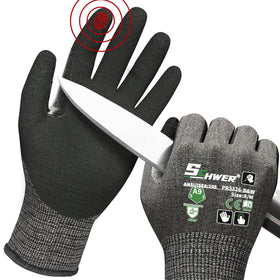 Schwer ProGuard ANSI A9 gloves with reinforced thumb for tough tasks
