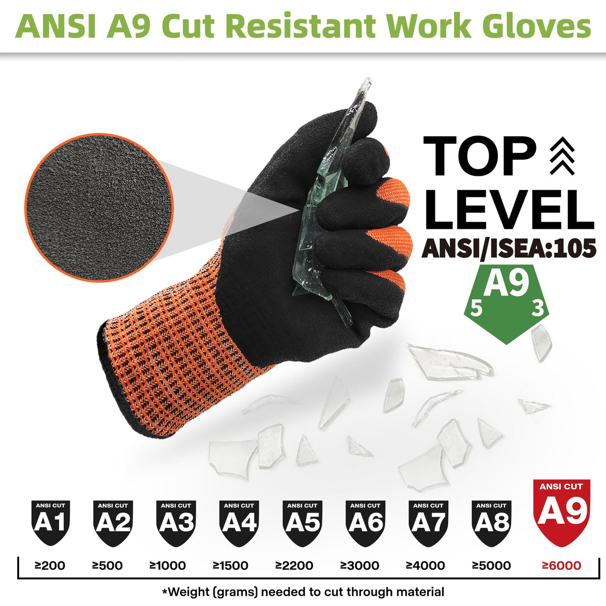 Schwer ProGuard glove side view with reinforced thumb and durable construction.