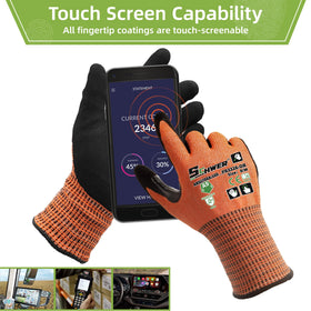 Schwer ProGuard glove touchscreen compatibility for device use without removal.