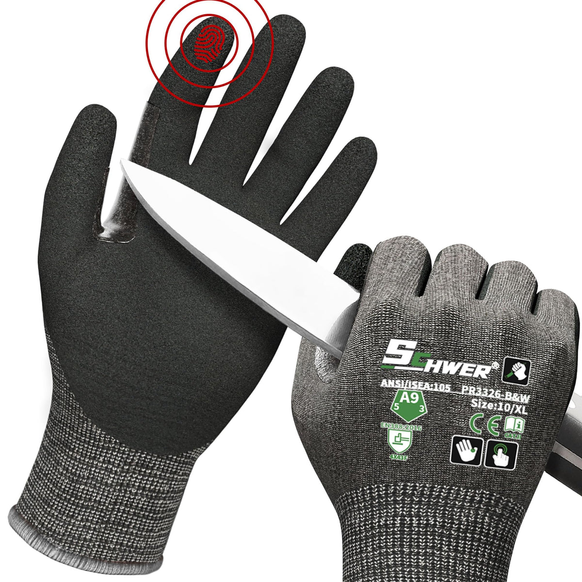 Schwer ProGuard gloves with highest protection for extreme tasks and top cut resistance.