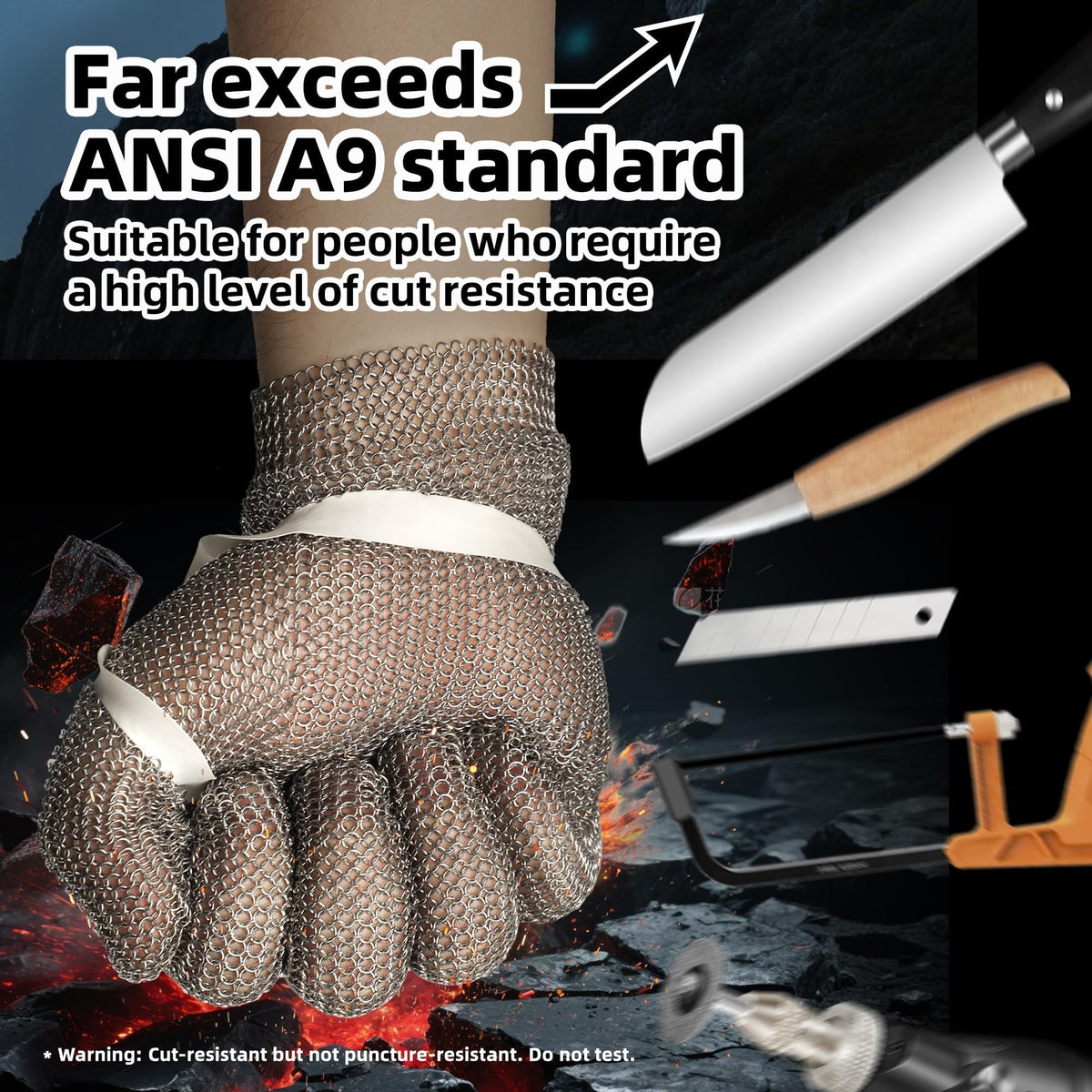 Schwer ProGuard-X A9 glove ideal for meat processing and precise handling