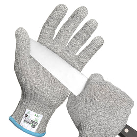 Schwer SlicePro cut gloves close-up shows fiber-and-steel protection for kitchen tasks