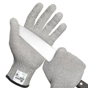 Schwer SlicePro gloves in package, ready for safe food prep and handling.