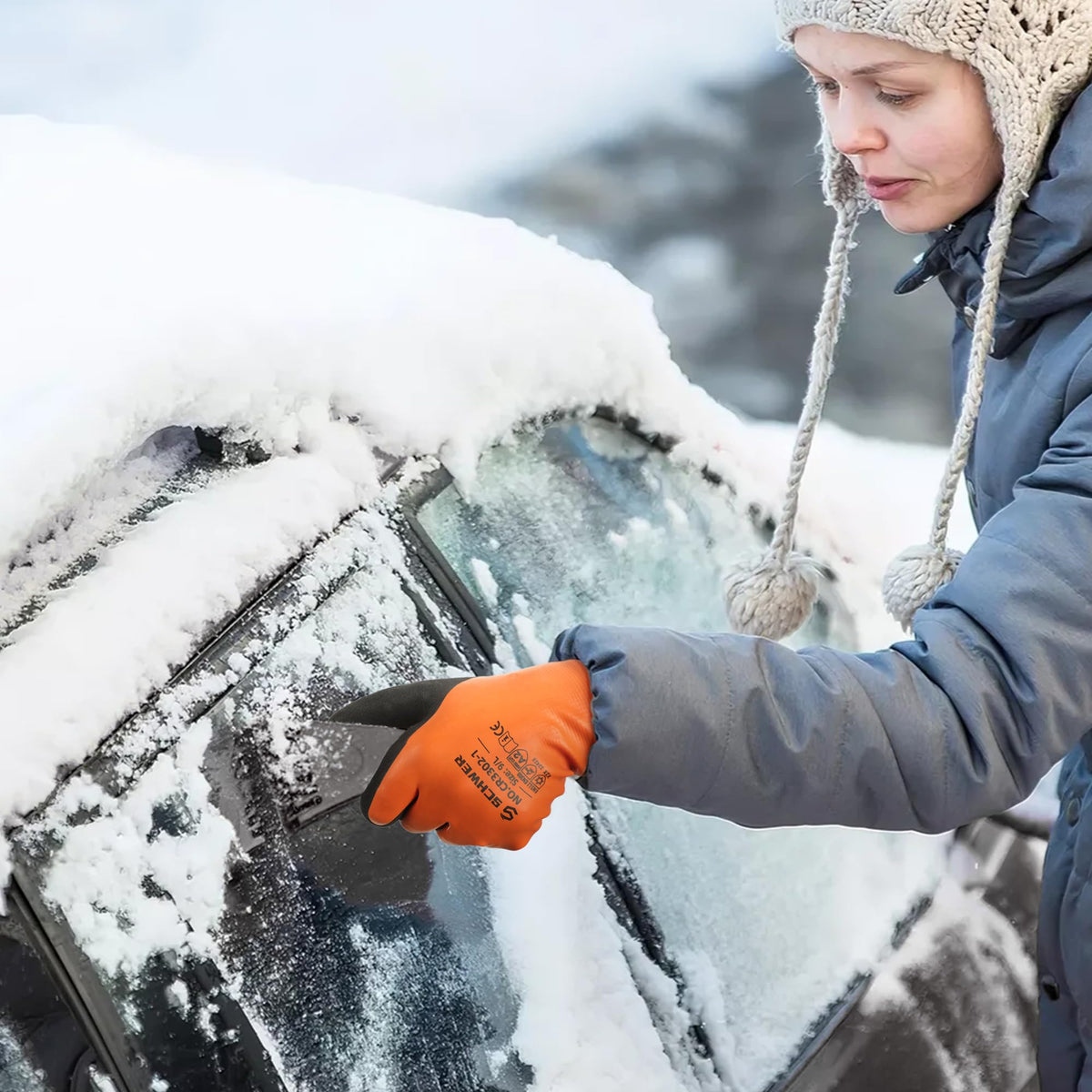 Schwer winter gloves suitable for snow removal, driving, and outdoor chores.