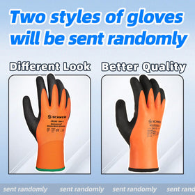 Schwer waterproof latex palm close-up emphasizing strong grip in wet conditions.
