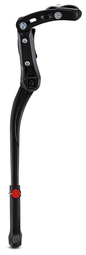 Schwinn rear-mounted kickstand attached to bike frame for stable parking.