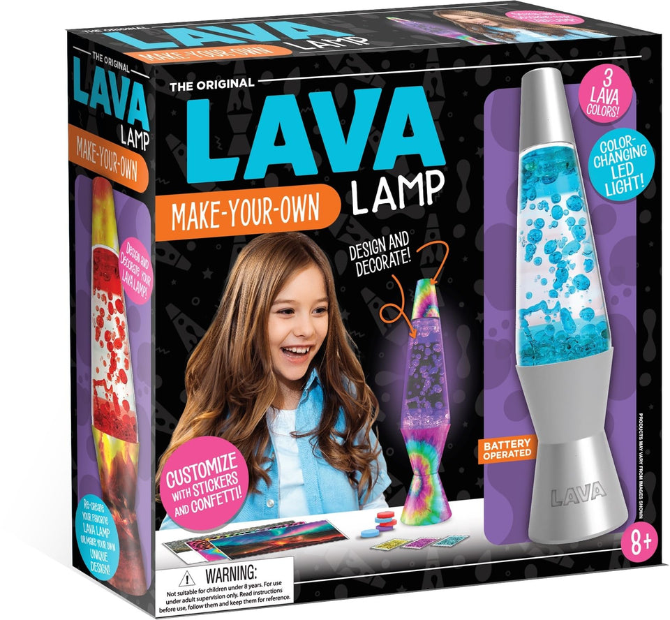 Schylling Lava Lamp DIY kit globe and base for customization and decals