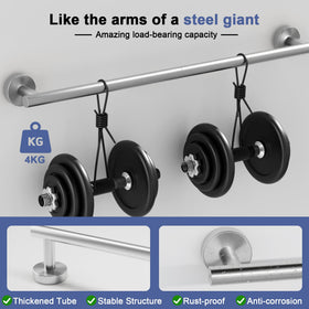 SCILIVE 304 stainless steel towel bar resists rust in humid bathrooms.