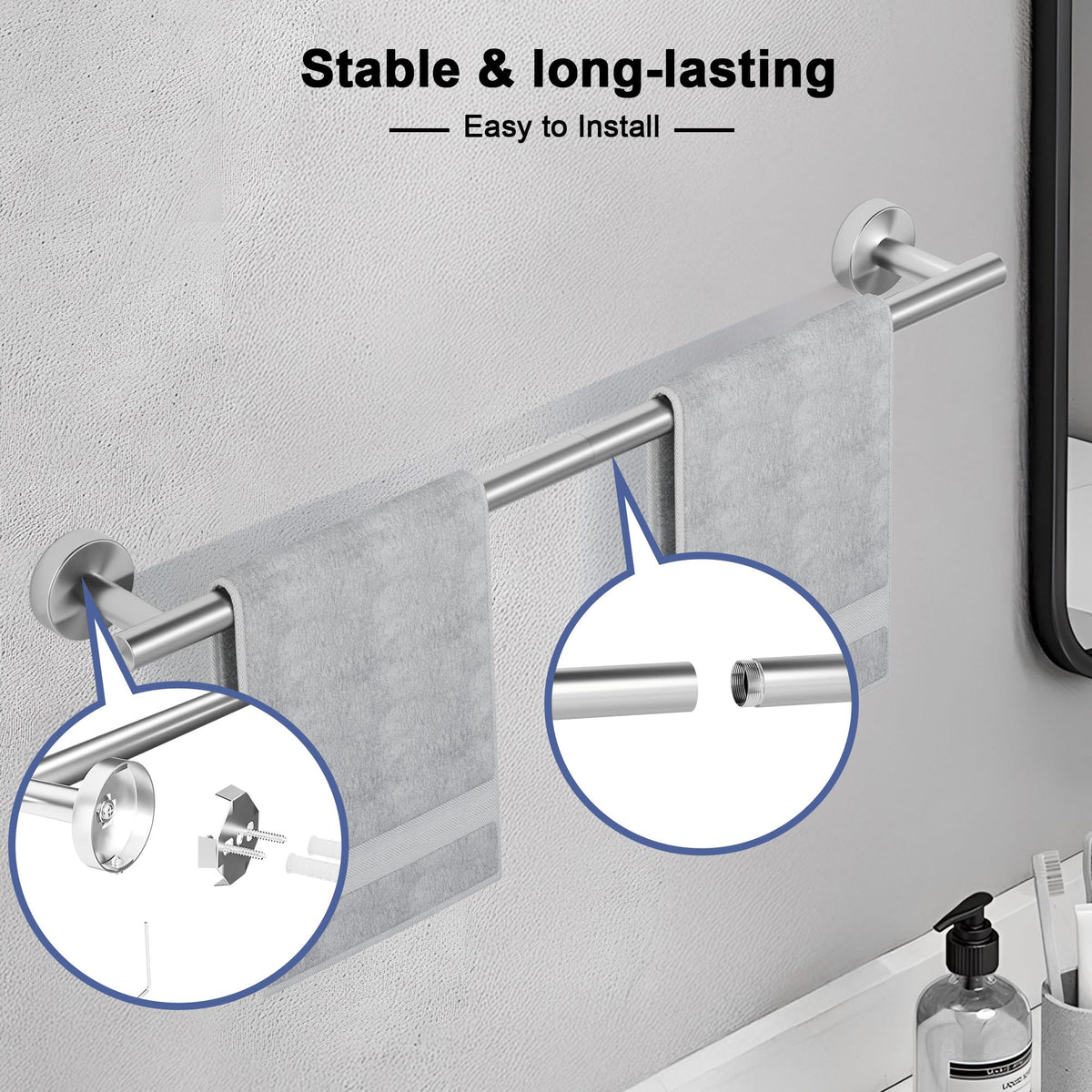 SCILIVE Concealed screws deliver a clean look and safer installation.