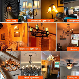 SCOMX E12 Edison eight-pack for cohesive vintage lighting.