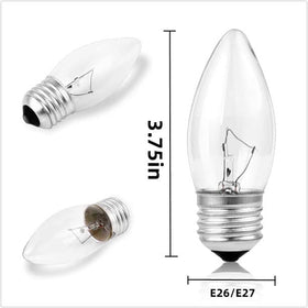 SCOMX E26 medium base chandelier bulb fitting standard fixtures