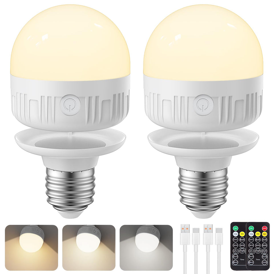 SCOPOW bulb with magnetic bottom attaching to metal surface for easy repositioning