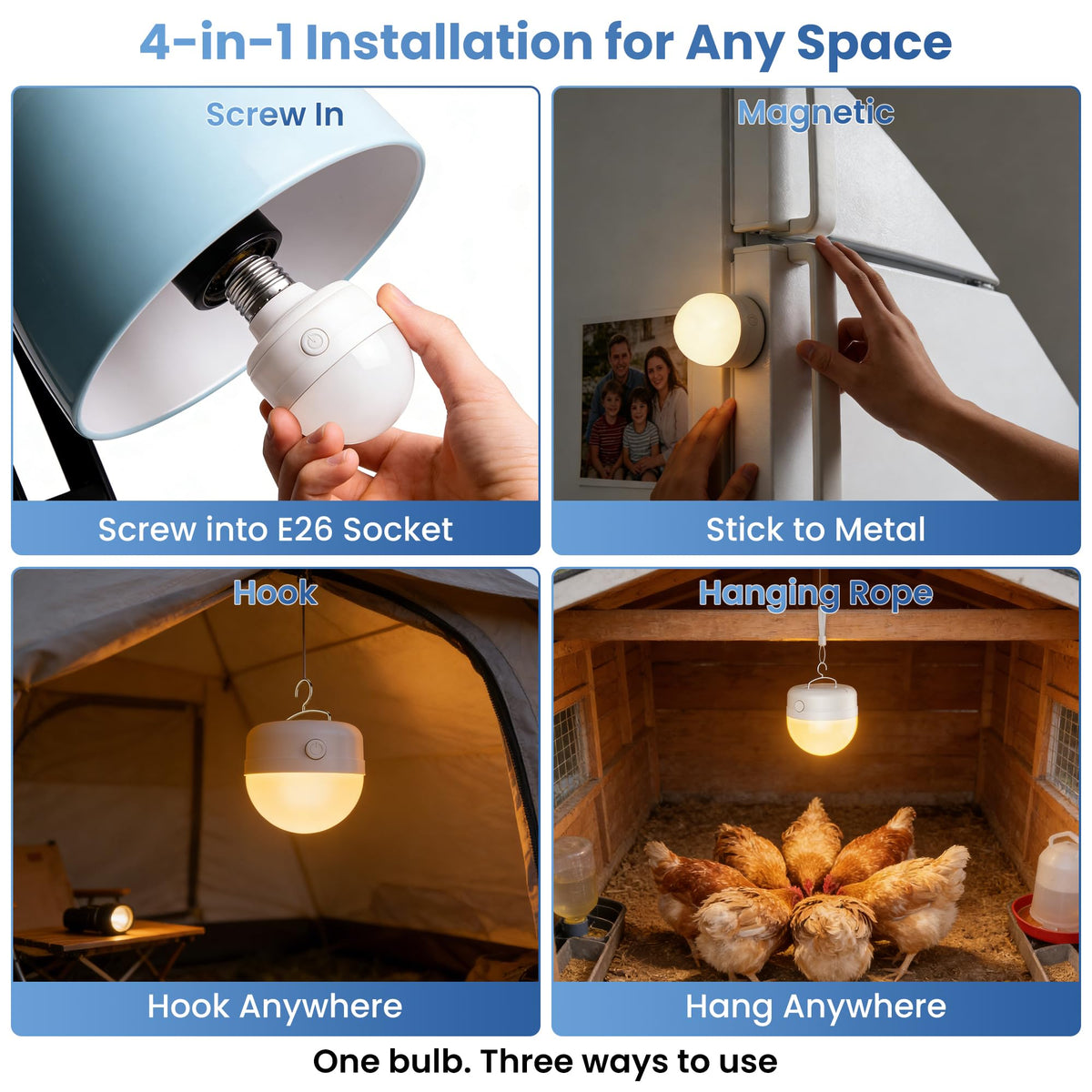 scopow e26 emergency light with dimming and color temperature options