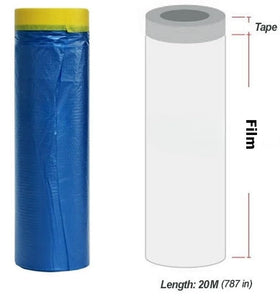 Scotch Brands masking film helps achieve straight paint lines with less touch-up.