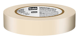 Scotch Contractor Grade tape on vinyl demonstrates surface protection during projects