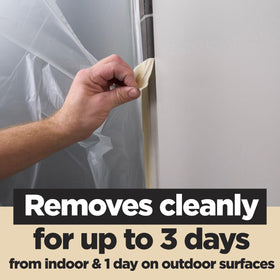 Scotch tape removal is easy and residue-free after project completion.