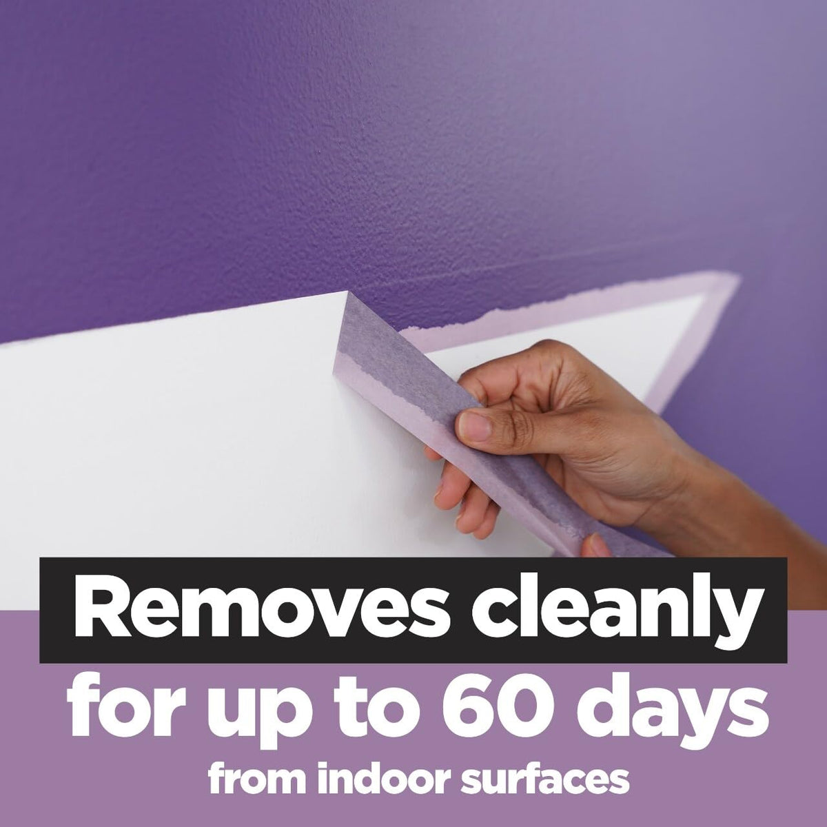 Scotch Delicate Surface Tape removes cleanly with no residue