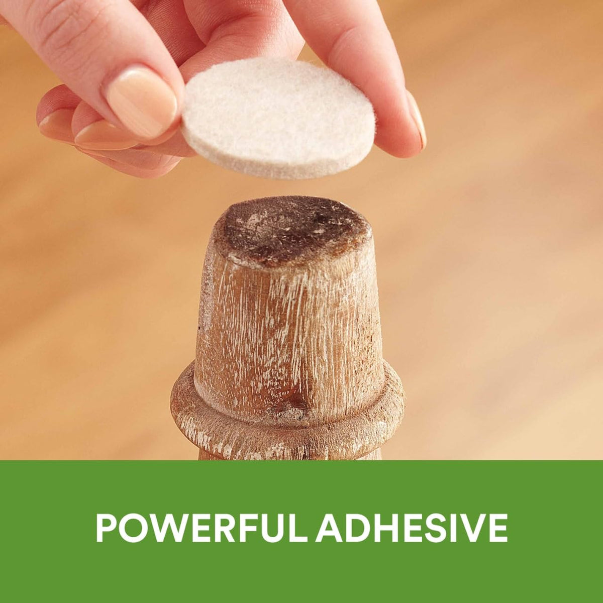 Scotch felt pads with adhesive back for easy peel-and-stick installation