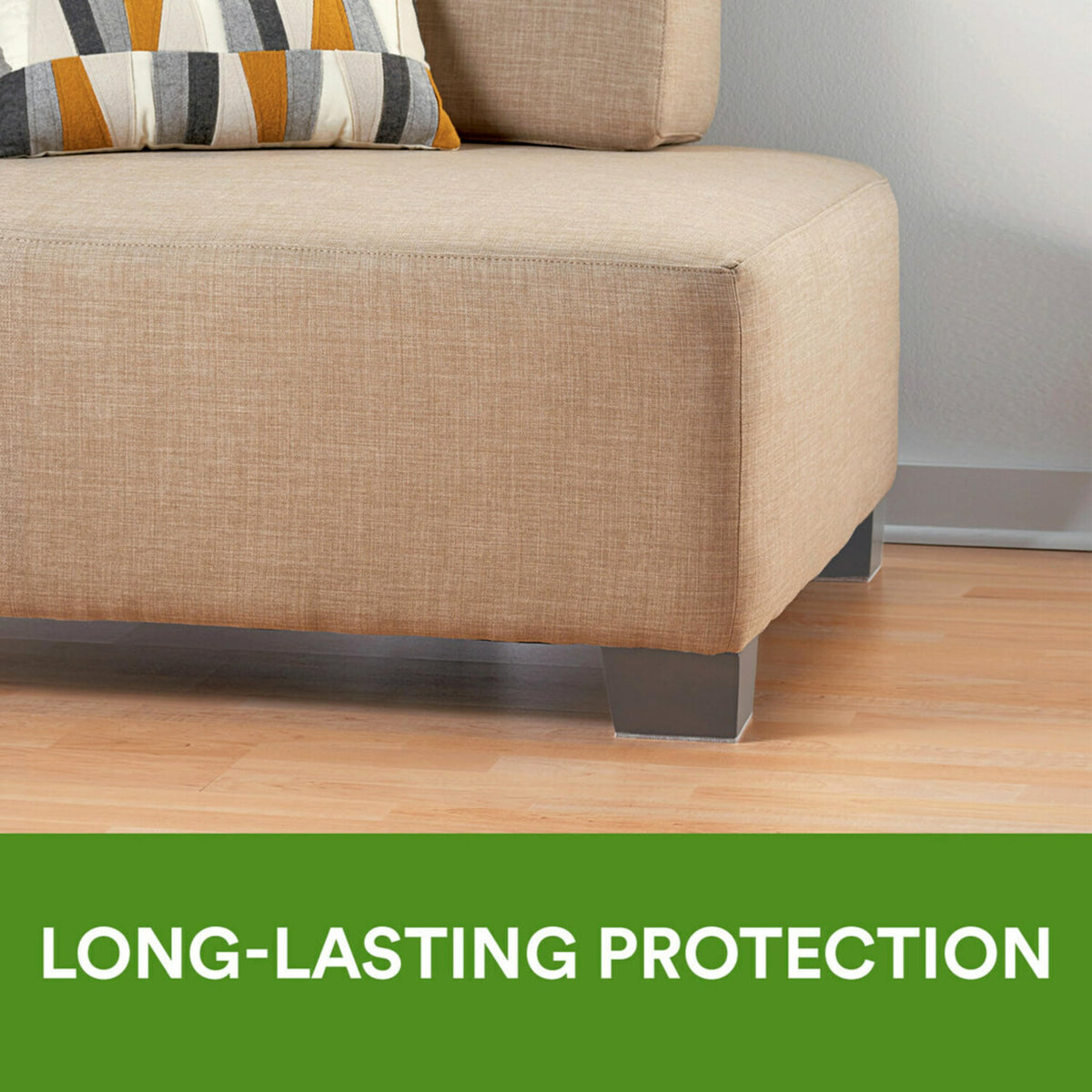 Scotch pads let furniture slide quietly without damaging surfaces