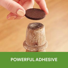 Brown Scotch felt pads with assorted sizes fit tables and lamps without scratches