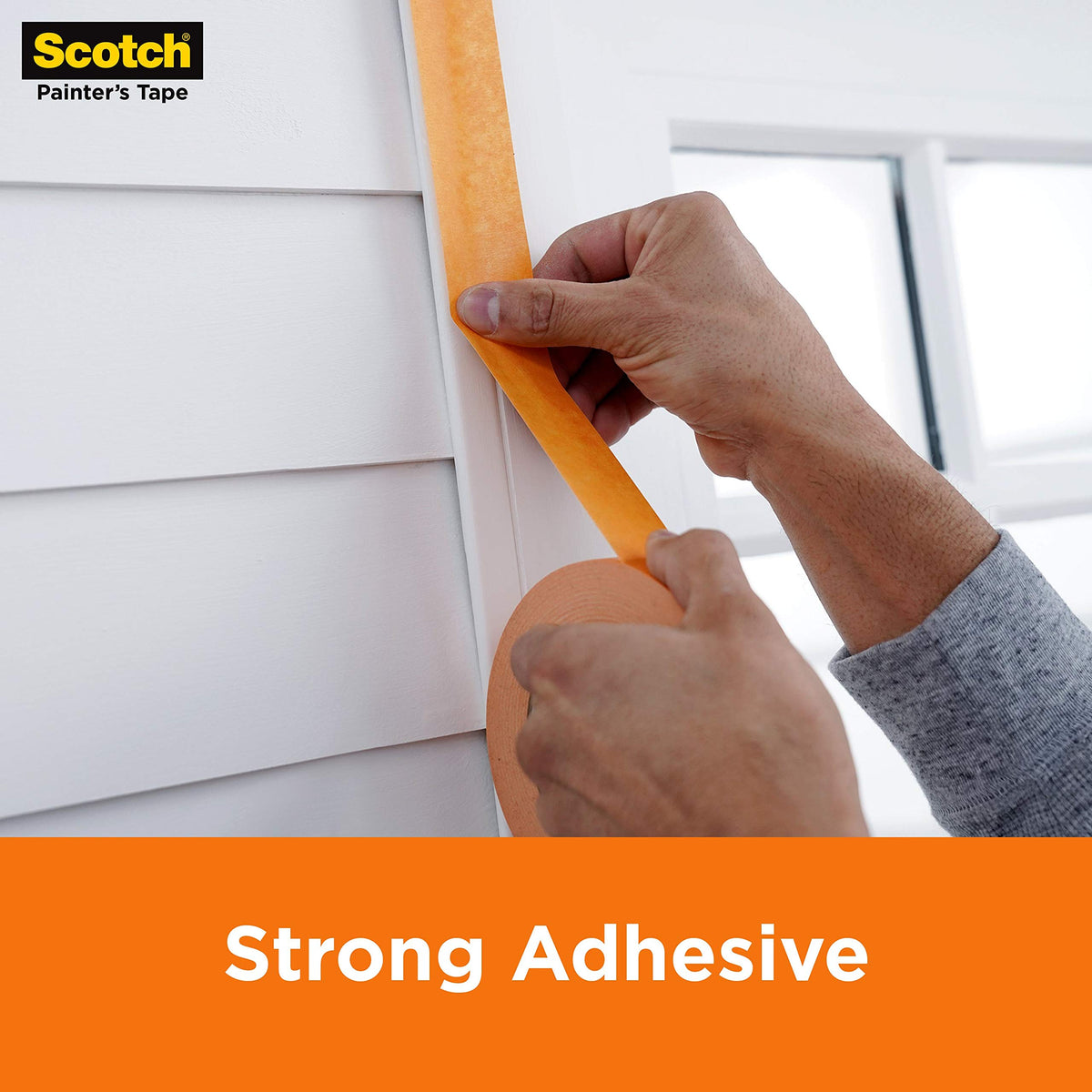 Scotch Heavy Duty Tape 3-day removal helps avoid residue on finishes.