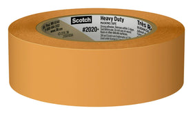 Scotch Heavy Duty Tape on carpet protects fibers during masking.