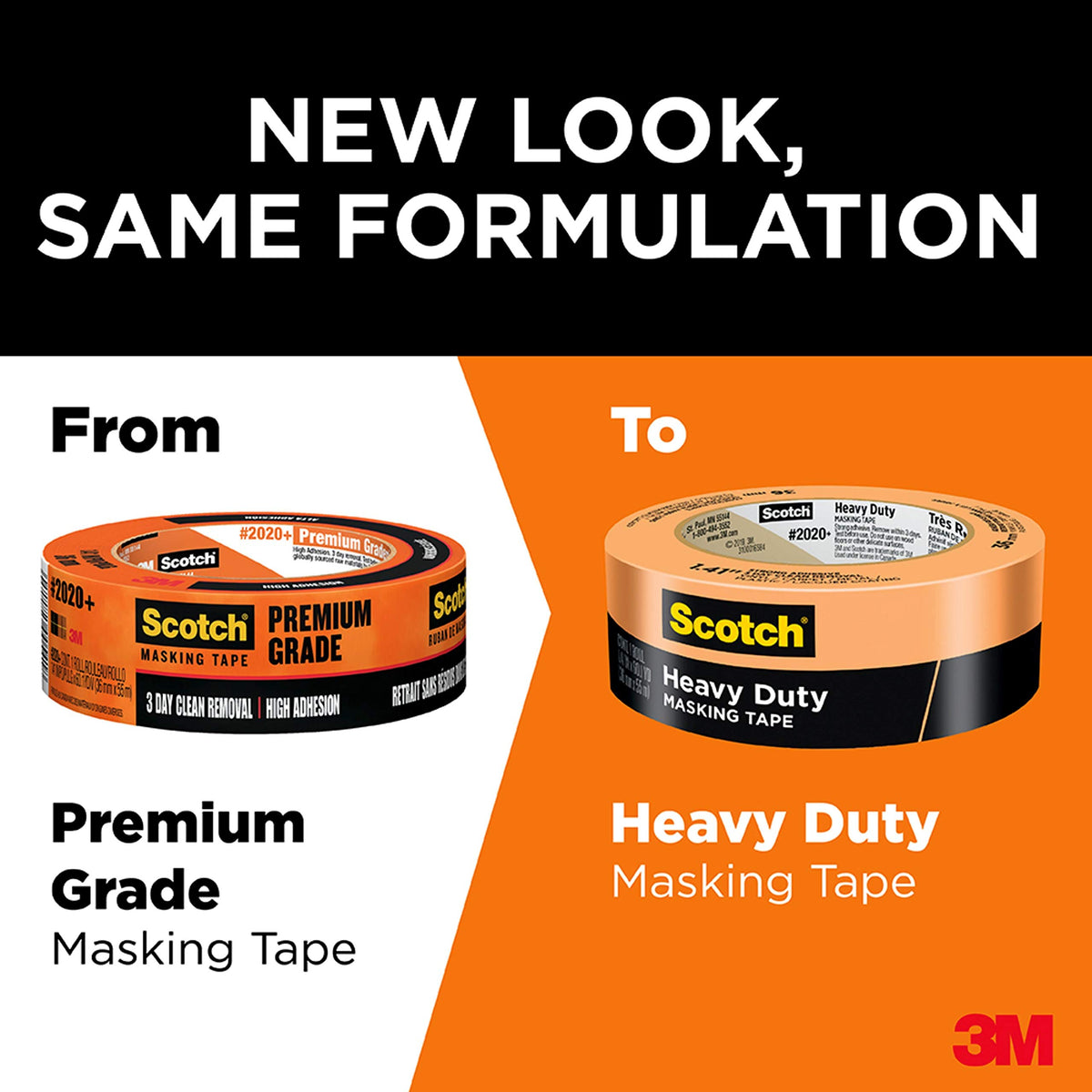 Scotch Heavy Duty Tape on metal surfaces bonds aggressively yet removes cleanly.